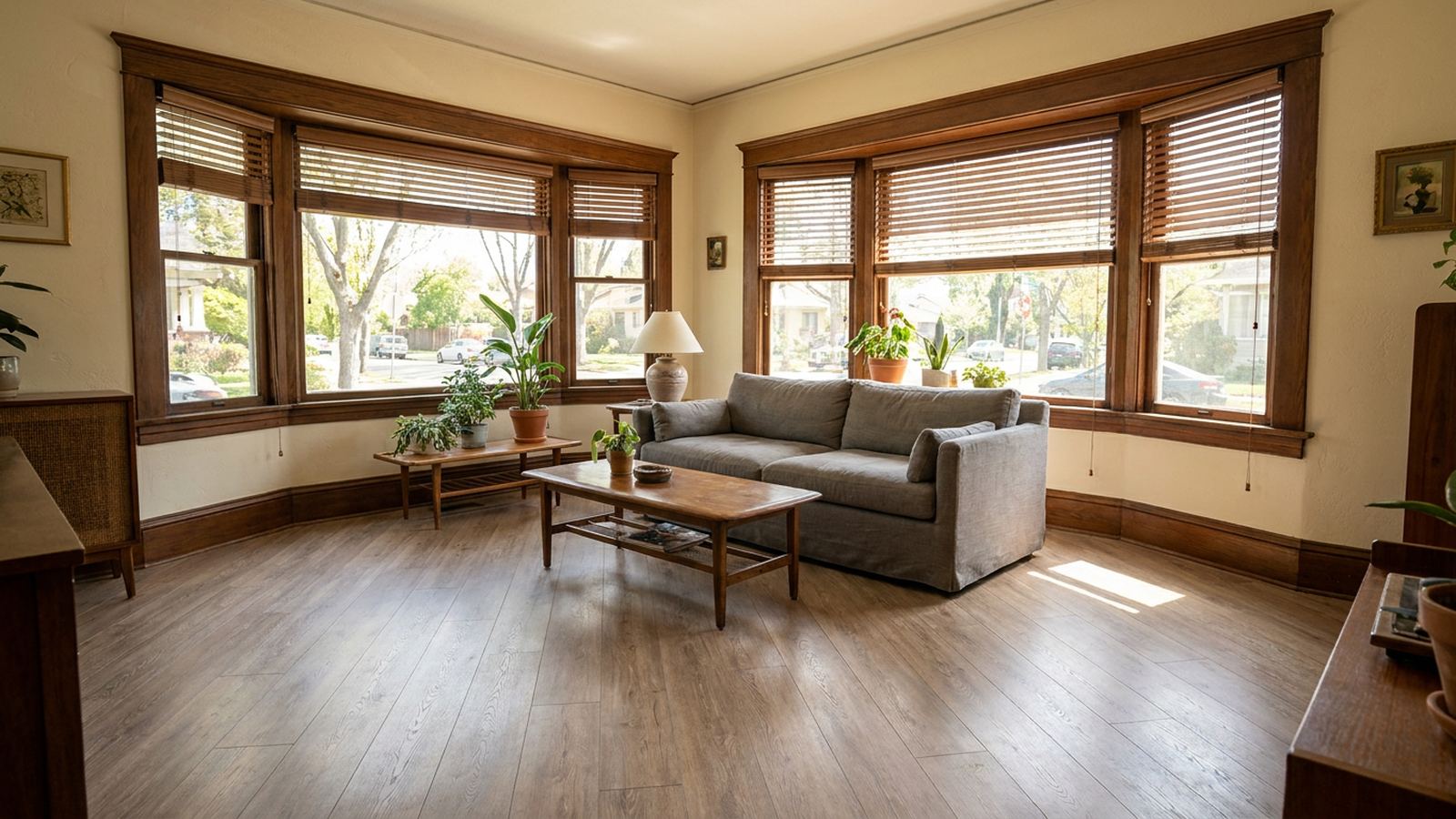 Midtown bungalow after: Linen Oak KO-127