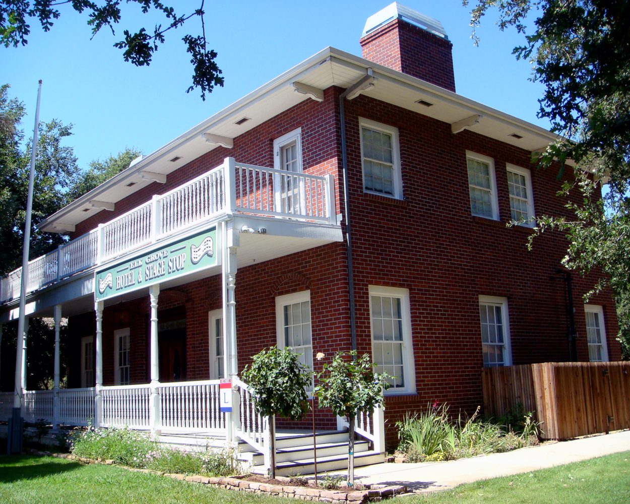 The historic Elk Grove Hotel building in Old Town Elk Grove