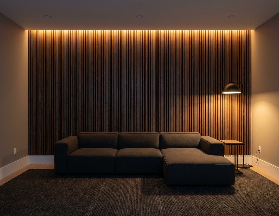 Walnut Slat KW-605 installed